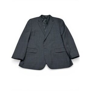 Jos A Bank Executive Slim Fit Wool Blazer Sport Coat‎ Mens 48R Charcoal Gray